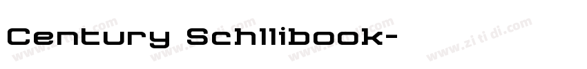 Century Schllibook字体转换